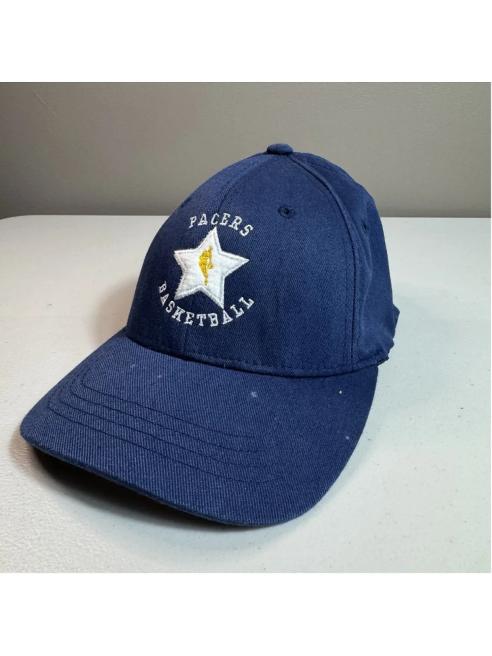 Vintage Indiana Pacers Basketball Flexfit Hat — Deep Vintage — Size Youth